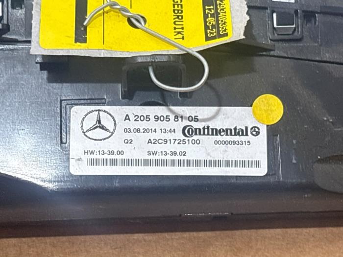 Panneau de commandes chauffage Mercedes C-Klasse