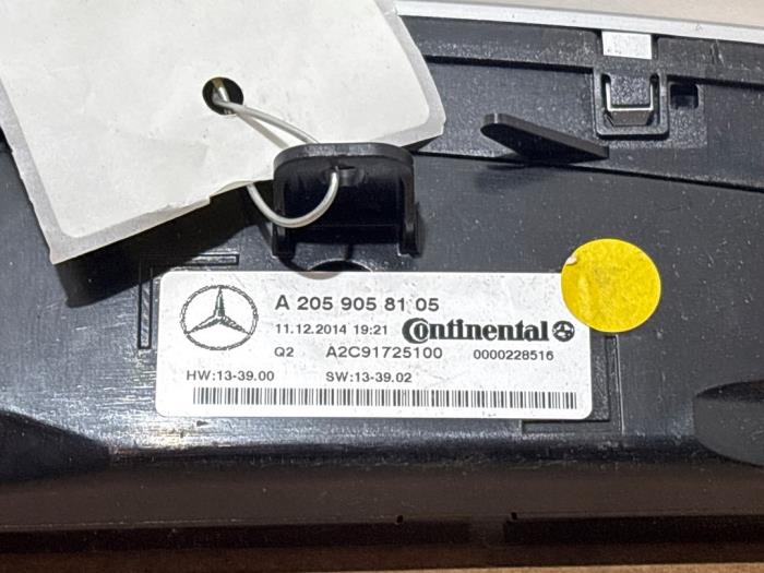 Heater control panel Mercedes C-Klasse