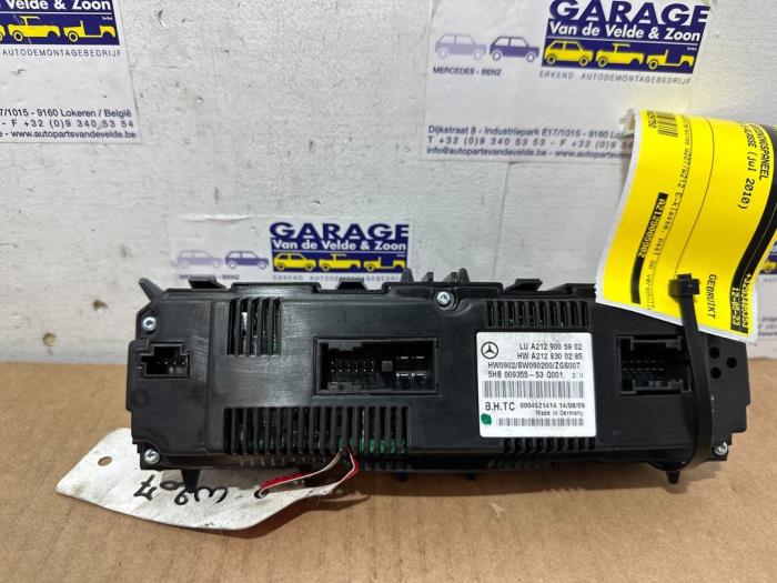 Panneau de commandes chauffage Mercedes E-Klasse