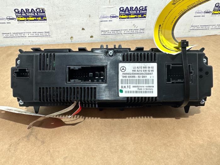 Panneau de commandes chauffage Mercedes E-Klasse