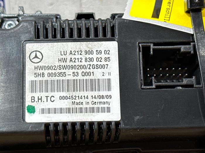 Panneau de commandes chauffage Mercedes E-Klasse