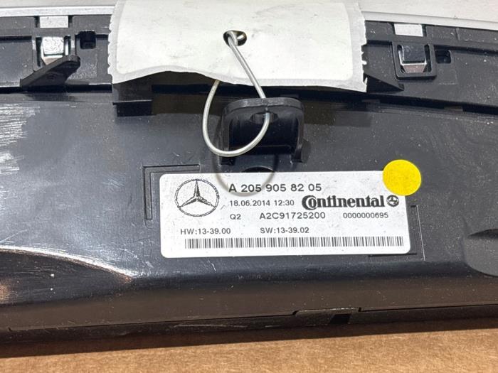 Panneau de commandes chauffage Mercedes C-Klasse