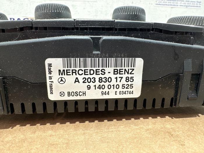 Panneau de commandes chauffage Mercedes C-Klasse