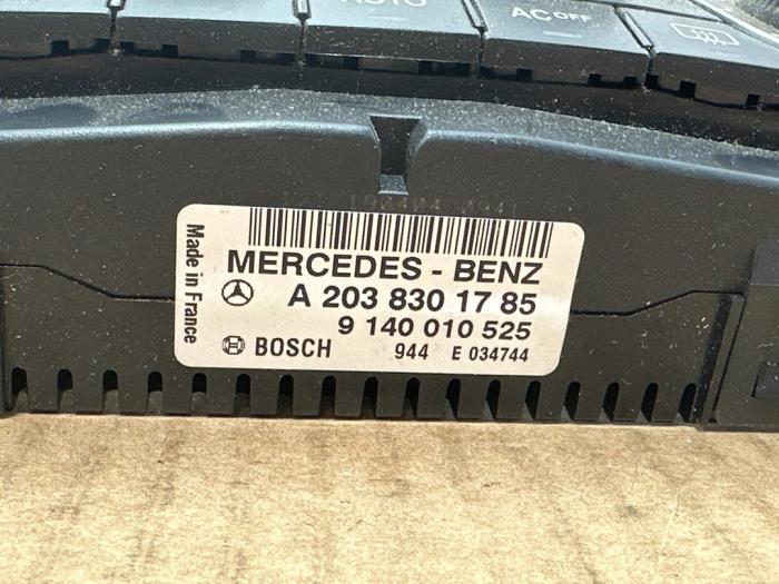 Panneau de commandes chauffage Mercedes C-Klasse