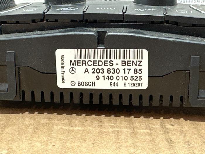 Panneau de commandes chauffage Mercedes C-Klasse