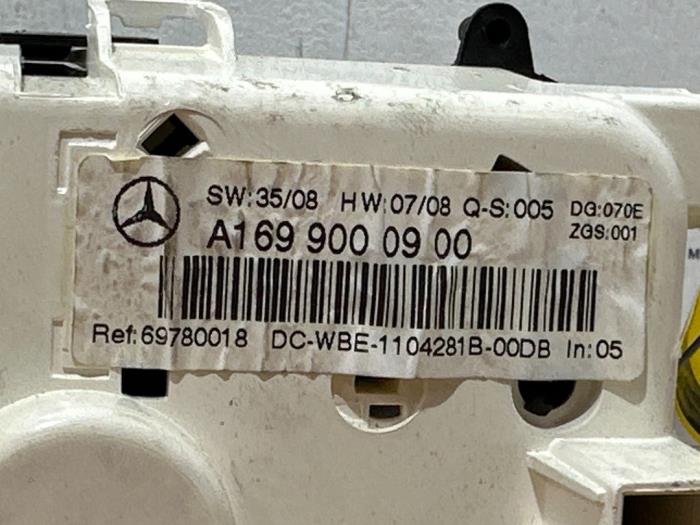 Panneau de commandes chauffage Mercedes A-Klasse