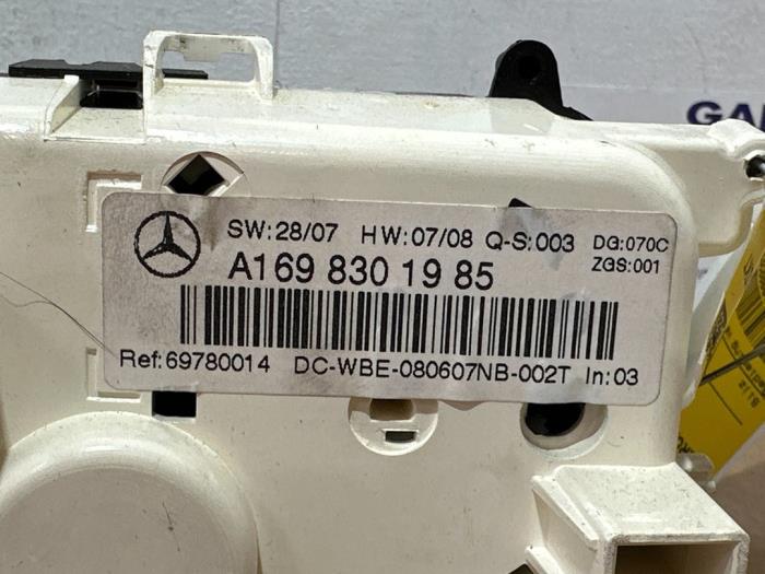 Panneau de commandes chauffage Mercedes A-Klasse