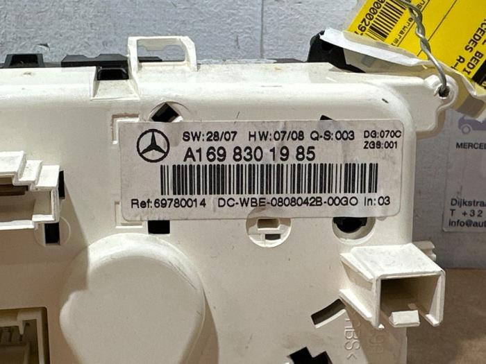 Panneau de commandes chauffage Mercedes A-Klasse