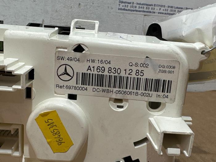 Panneau de commandes chauffage Mercedes A-Klasse