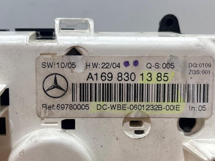 Panneau de commandes chauffage Mercedes A-Klasse