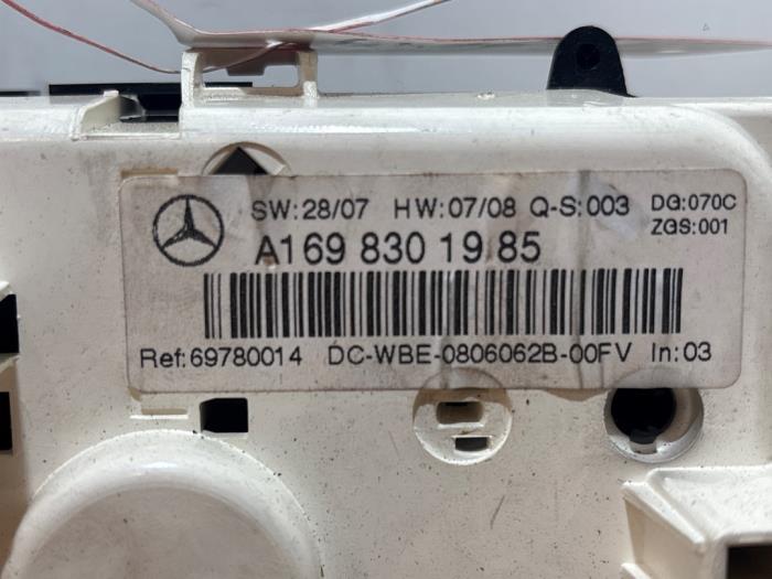 Panneau de commandes chauffage Mercedes A-Klasse