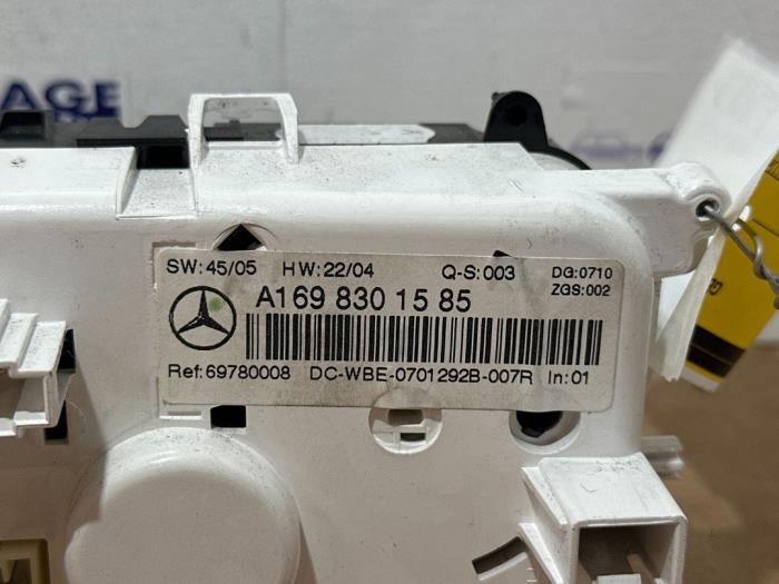 Panneau de commandes chauffage Mercedes A-Klasse