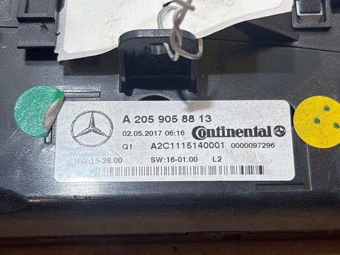 Heater control panel Mercedes C-Klasse