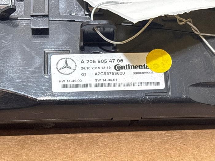 Panneau de commandes chauffage Mercedes C-Klasse