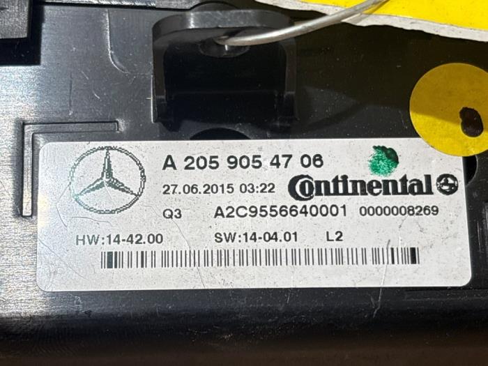 Heater control panel Mercedes C-Klasse