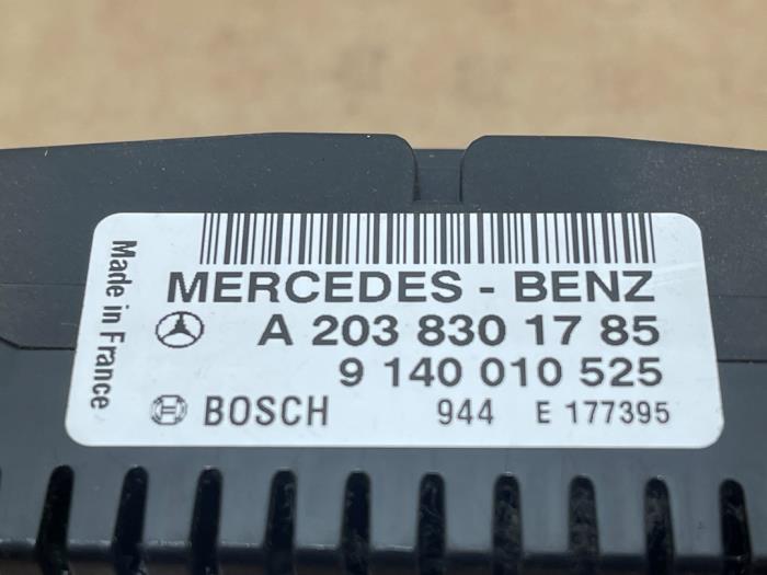 Panneau de commandes chauffage Mercedes C-Klasse