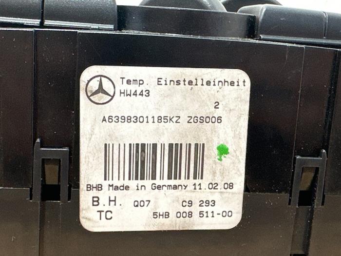 Panneau de commandes chauffage Mercedes Vito