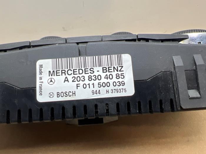 Panneau de commandes chauffage Mercedes C-Klasse
