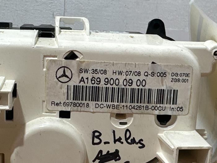 Panneau de commandes chauffage Mercedes A-Klasse