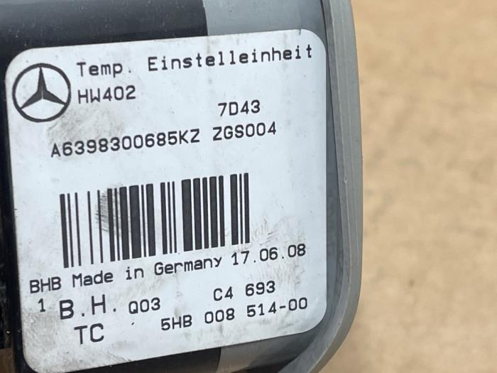 Panel de control de calefacción Mercedes Vito