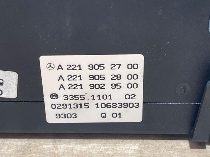 Panneau de commandes chauffage Mercedes S-Klasse