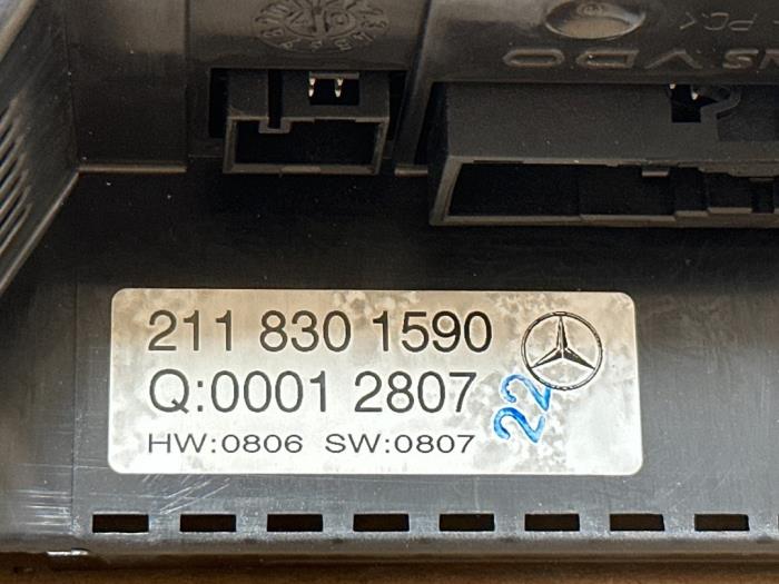 Panneau de commandes chauffage Mercedes E-Klasse