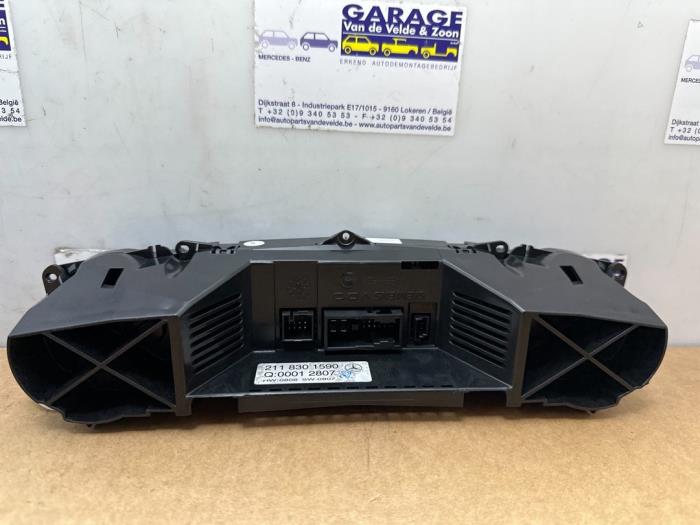 Panneau de commandes chauffage Mercedes E-Klasse