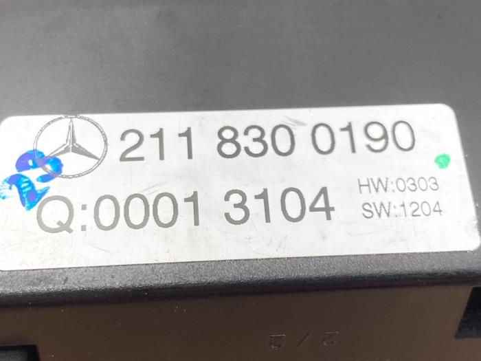 Heater control panel Mercedes E-Klasse