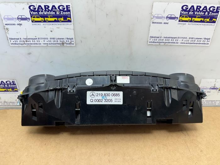 Heater control panel Mercedes CLS-Klasse