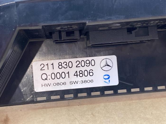 Panneau de commandes chauffage Mercedes E-Klasse