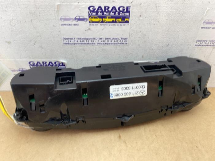 Panneau de commandes chauffage Mercedes E-Klasse