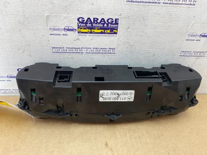 Panneau de commandes chauffage Mercedes E-Klasse