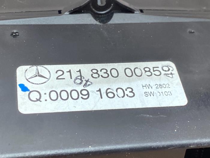 Panneau de commandes chauffage Mercedes E-Klasse