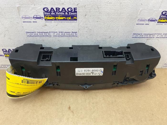 Panneau de commandes chauffage Mercedes E-Klasse