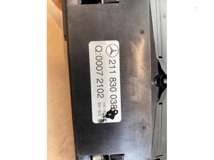 Panneau de commandes chauffage Mercedes E-Klasse