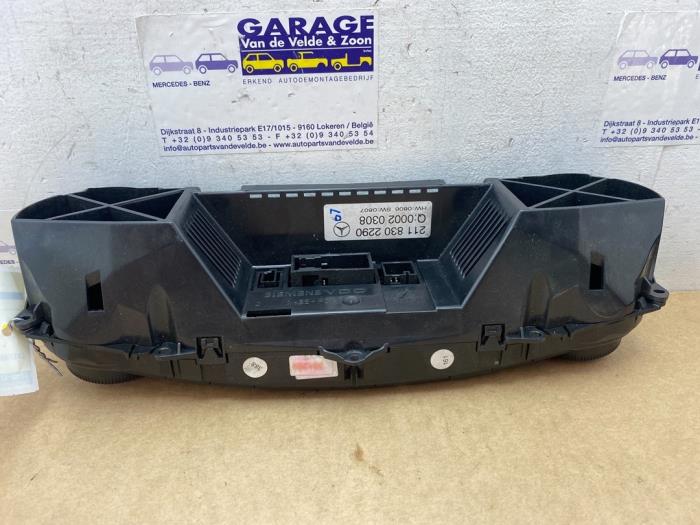 Panneau de commandes chauffage Mercedes E-Klasse