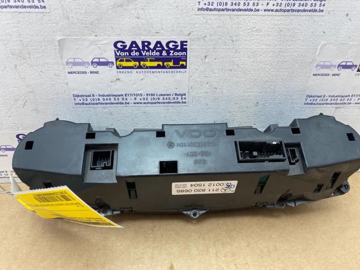 Panneau de commandes chauffage Mercedes E-Klasse