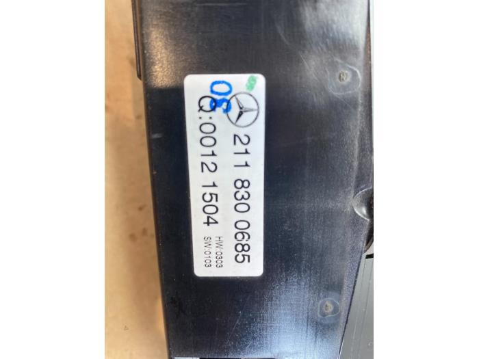 Panneau de commandes chauffage Mercedes E-Klasse