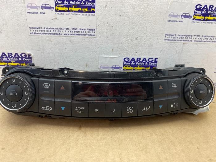 Heater control panel Mercedes E-Klasse