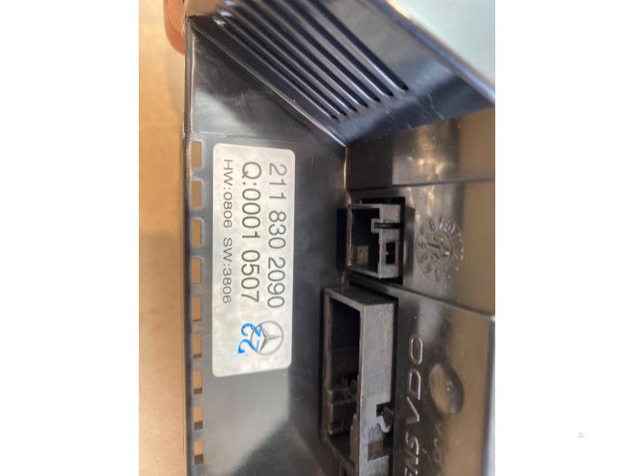 Panneau de commandes chauffage Mercedes E-Klasse