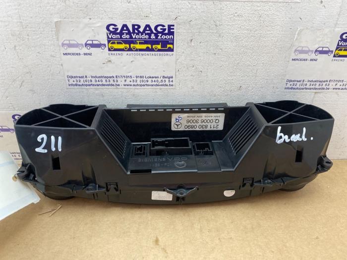 Panneau de commandes chauffage Mercedes E-Klasse