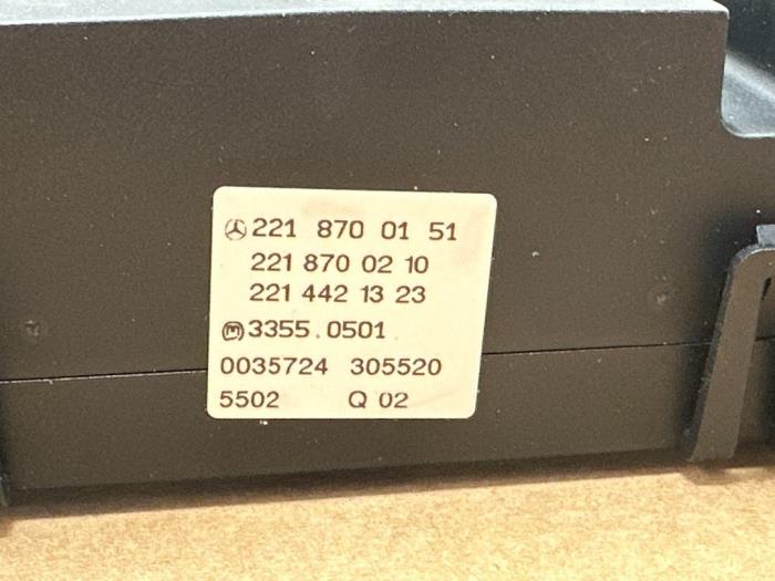 Panneau de commandes chauffage Mercedes S-Klasse