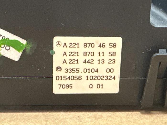 Panneau de commandes chauffage Mercedes S-Klasse
