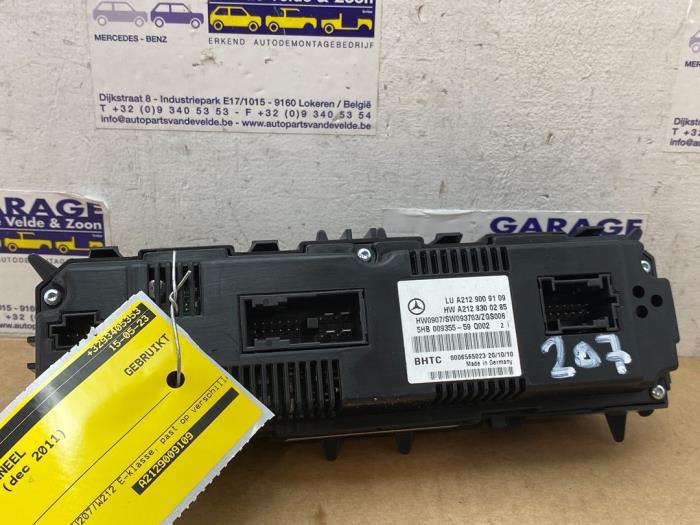 Panneau de commandes chauffage Mercedes E-Klasse