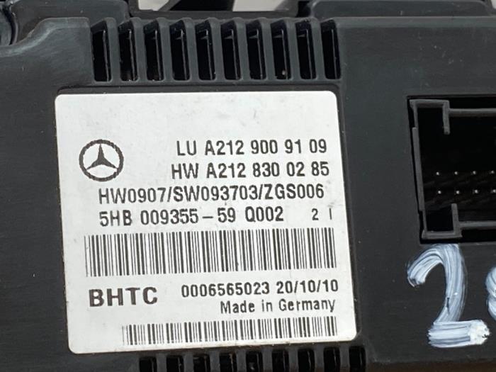 Panneau de commandes chauffage Mercedes E-Klasse