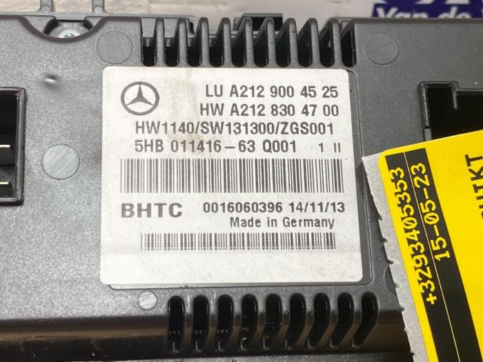 Heater control panel Mercedes E-Klasse