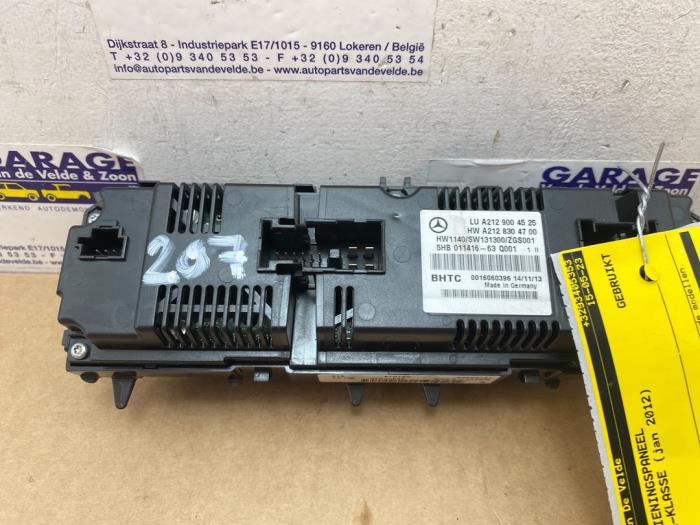 Heater control panel Mercedes E-Klasse