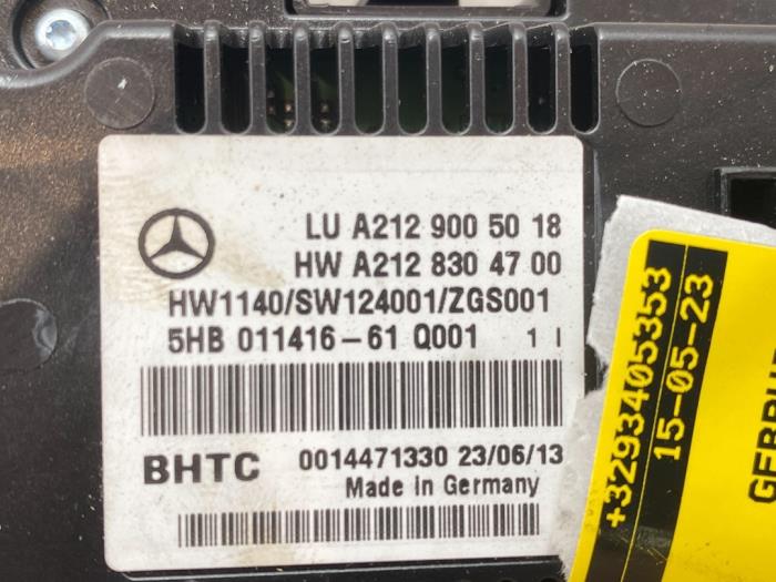 Heater control panel Mercedes E-Klasse