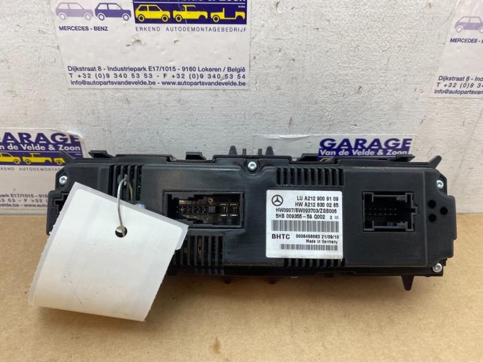 Panneau de commandes chauffage Mercedes E-Klasse