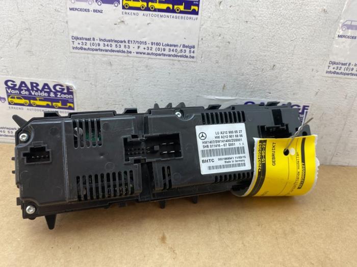 Heater control panel Mercedes E-Klasse